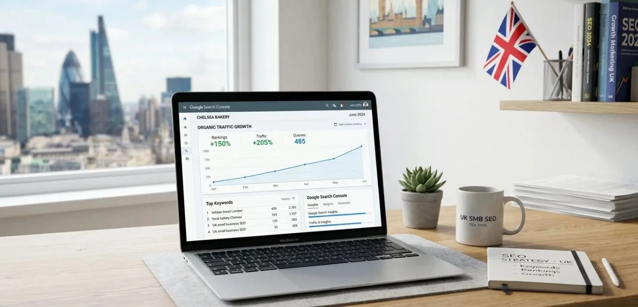 SEO for small businesses in the UK improving Google rankings