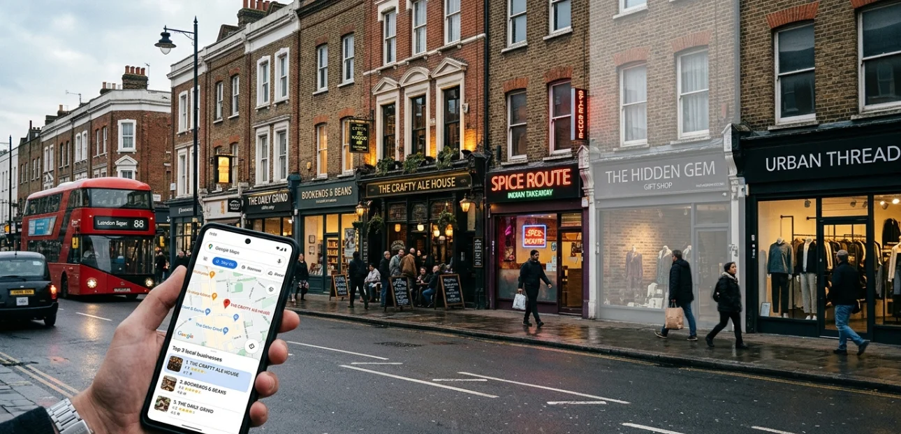 local business not appearing in Google Maps results showing need for local SEO in 2026